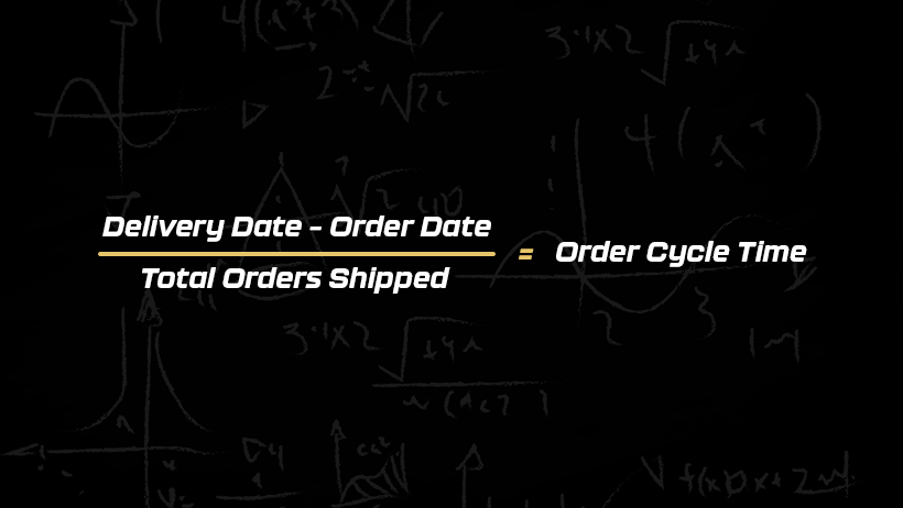 how to calculate total order cycle time